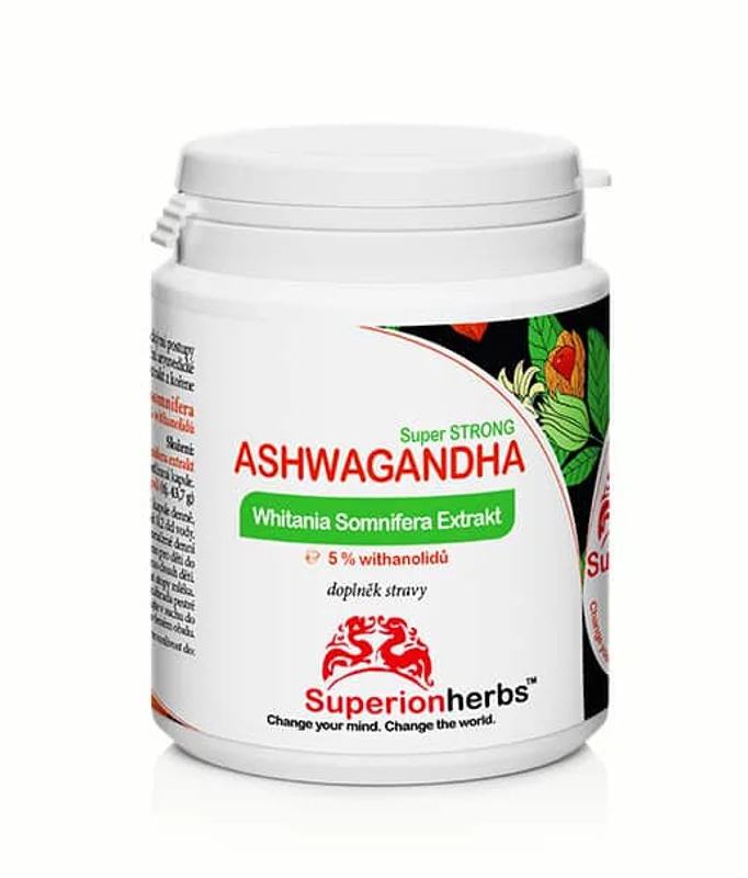 Ashwagandha – extrakt z Ašvagandy s 5 % withanolidů KSM-66®